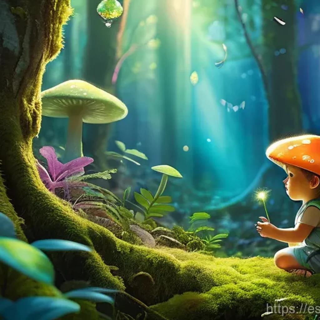 피드백 문화에서의 역할 기반 접근 - **Enchanted Forest Discovery**
Generate a whimsical digital painting of a curious toddler with b...