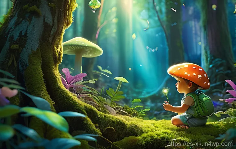 피드백 문화에서의 역할 기반 접근 - **Enchanted Forest Discovery**
Generate a whimsical digital painting of a curious toddler with b...